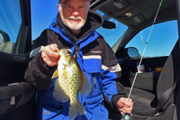 image of greg clusiau with crappie