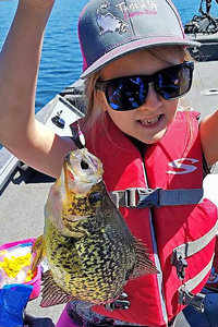 image of bailey with big crappie