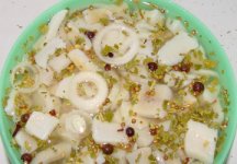 Pickled Northern Pike in Final Brine Solution