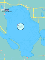 image of bowstring lake map
