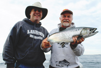 Salmon Fishing Lake Superior