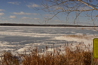 Image of ice conditions at Bass Lake