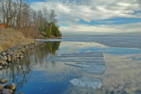 Leech Lake Ice Conditions 5-5-13