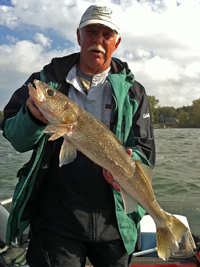 Roy Girtz with Leech Lake Walleye