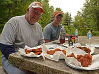 Shore lunch on pokegama lake grand rapids