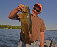 Steve Gallay with Pokegama Lake Smallmouth