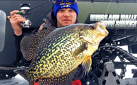 image of Reed Ylitalo holding big Crappie