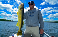 image of DAikin Fisharoo guest holding nuice Walleye