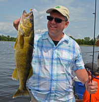 image of big walleye caught during the Daikin Fisharoo by Buddy