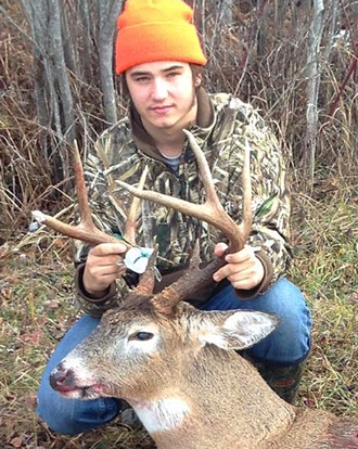 image of mason graves with nice buck