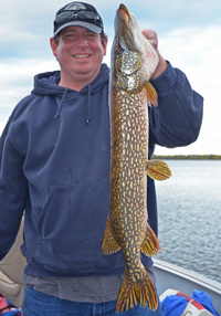 image of Justin John with Northern Pike
