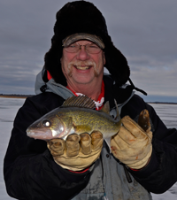 image of Bill Powell with Leech Lake Walleye