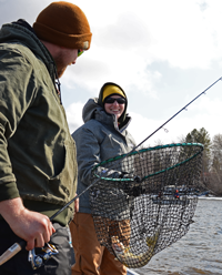 image of walleye fishing on Rainy River