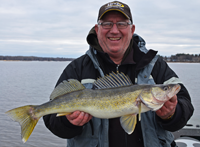 image of Arne Danielson with big Walleye