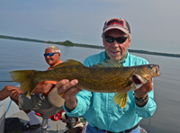 image of Dick Sternberg holding big walleye