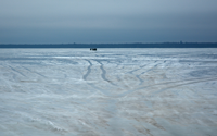 image links to enlargement of ice conditions on leech lake