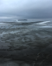 image of ice conditions at Pine Point on Leech Lake