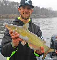 image of justin bailey with catfish