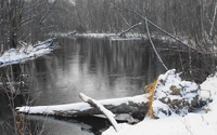 image of water flowing in river