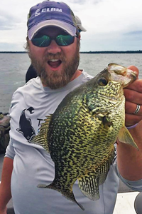 image of jason rylander with big crappie