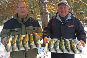 image of kevin scott and al heimer with walleyes