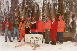 image of greg clusiau deer hunting party