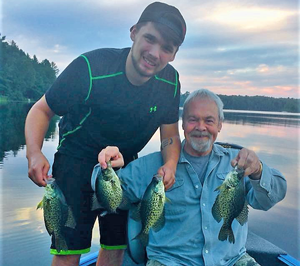 image of bruce clusiau and preston with nice crappies