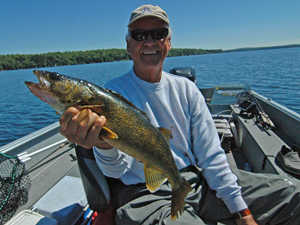 image of Mr. C Bob Carlson with nice walleye