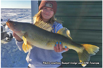 image of woman with big walleye