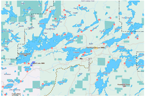 image of ely area map