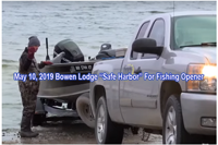 image of launching boat at bowen lodge