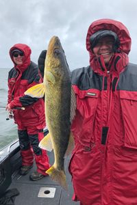 image of bob vrklan with big walleye