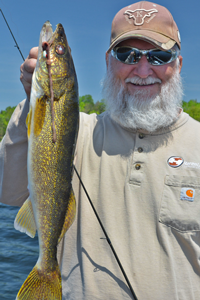 image of bobby cox with big walleye