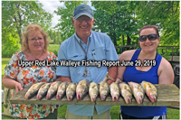 image of the danielson family with walleye limits