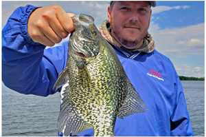 image of man with big crappie
