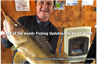 image of walleye caught on lake of the woods