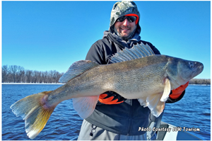 image of rainy river walleye