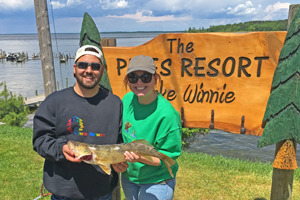 image of walleye caught in lake winnibigoshish