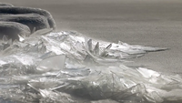image links to video about ice stacking up on lake superior