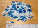 Tube Skirts 1-1/2 inch Pearl & Blue 100 pack