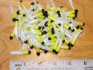 Tube Skirts 1-1/2 inch Pearl Lemon Black 100 pack