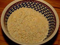 Coconut and Cracker Crumbs Mixed