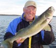 Minnesota Walleye Guide Jeff Sundin with another great fall Walleye 10-17-05