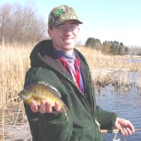 Shore fishing for Bluegills
    provides anglers with opportunities during early spring