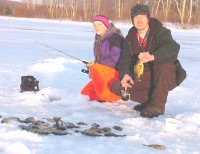 image of matt mattson and annalee sundin with bluegils