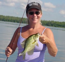 Marcia Newton with a nice Minnesota Crappie