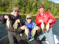 image of anglers with crappies