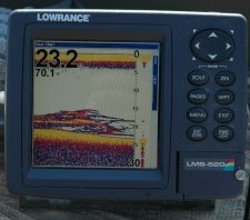 Crappies on Lowrance Screen