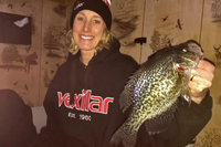 image of Sara with big Crappie