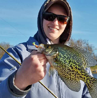 image of crappie caught on Lindy Live Bait Jig